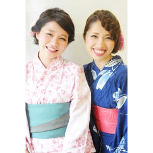 大人浴衣☆綺麗めアップ☆浴衣着付＋ヘアセット