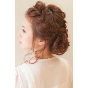 ざっくり無造作アップ☆結婚式、二次会に♪
