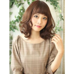 外国人風、アンニュイ、ミディー、ウエーブ【巣鴨店】