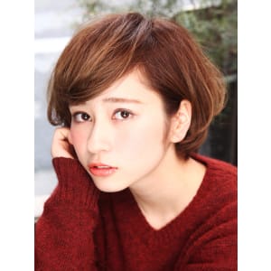 ★小顔ショートボブ★耳かけスタイリング★