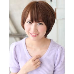 適度なシースルー感が良い◎ハッピー＆シックなショートボブ
