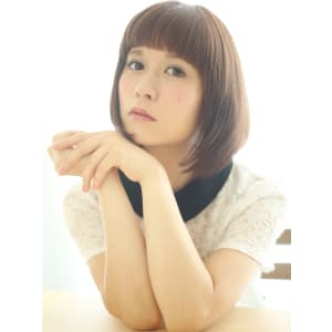 眉上バングでキュンと感を演出！ ピュアショートボブ カテゴリ