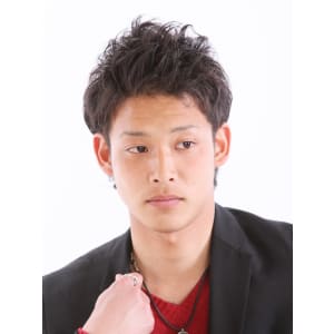 大道メンズナチュラルショート×ナチュラルツーブロック