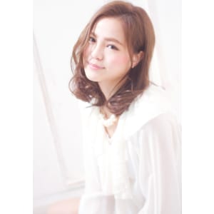 大人可愛い　ニュアンスパーマ　セミディ　s-23