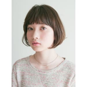 ワンカール前下がりボブ