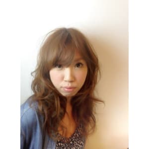 クセ毛風ゆるふわミディー
