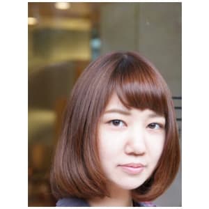 ちょい軽ショコラブラウンボブ