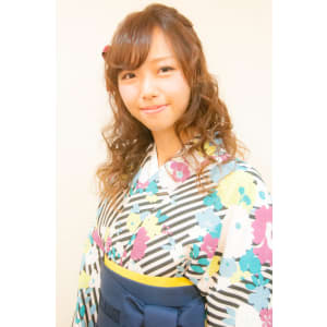 袴着付＋ヘアセット　卒業式パック　