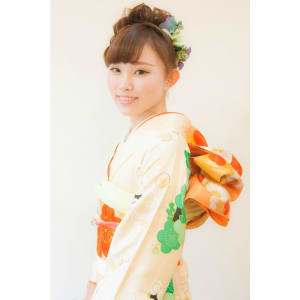 ◎成人式　華やか振袖着付+ヘアセット★　L