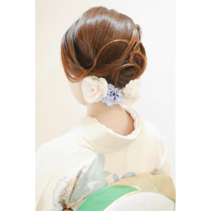 ◎訪問着☆清楚な夜会崩し　着付け＋ヘアセット