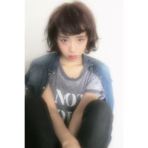 【RIMA】外国人風☆抜け感bob×くせ毛風WAVE