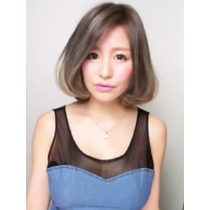 『アッシュグラデーションボブ』