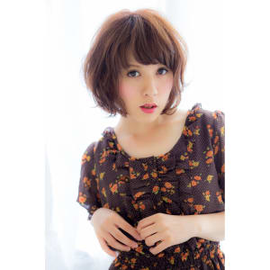 大人可愛い！大人気くせ毛風ボブ♪