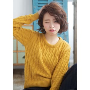 艶感　潤いパーマボブ 担当 森