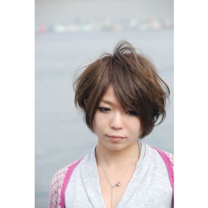 ユニセックスショートボブ
