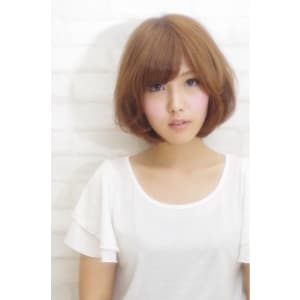 小顔を引き出すナチュラル可愛いボブ