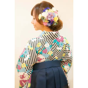 卒業式袴着付け　ヘアアレンジ♪横浜関内　桜木町みなとみらい 