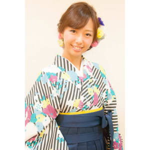 卒業式袴着付け　ヘアセット♪横浜関内　桜木町みなとみらい