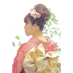 成人式振袖着付け　ヘアアレンジ♪新横浜関内　桜木町みなとみら