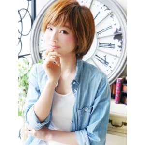 大人女子ゆるふわショート