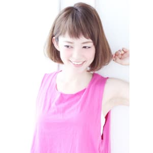 ショートバングのナチュラルボブ【N-207】