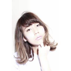 ワンレンミディアムレトロスタイリング