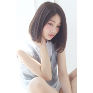 さらさら大人前下がりボブ　M１００