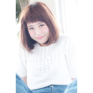 マルサラカラーの重めボブ【H-132】