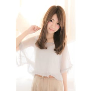 柔らかグレージュロング