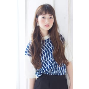 ショートバングくせ毛風のナチュラルパーマ【N-36