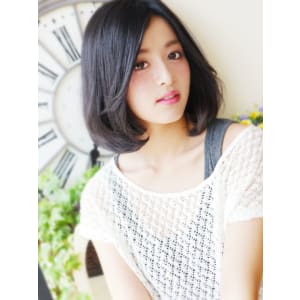 黒髪☆清楚な大人女子ミディ