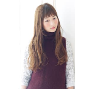 キャメルアッシュのくせ毛風ナチュラルウェーブ【N-386】