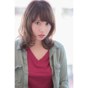 ひし形シルエットの外ハネロブ K-0011