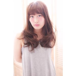 デジタルパーマで可愛く見せるロング【H-176】