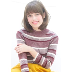 大人可愛いひし形大人ボブ