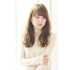 愛されフェミニンなシースルーバングウェーブ【N-395】