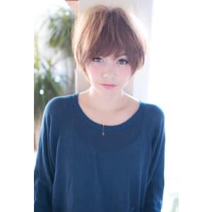 デジタルパーマでふんわり小顔ショート【H-185】