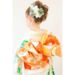 ◎成人式　華やか振袖着付+ヘアセット