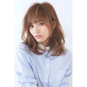 ニュアンスカールエアリーボブエアリーカールふわふわボブ
