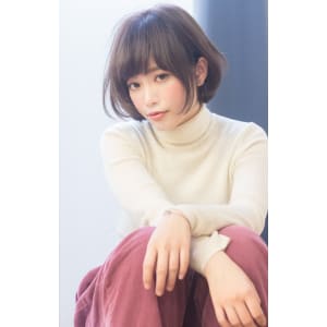 リップラインのフェミニンボブ　T－１０９