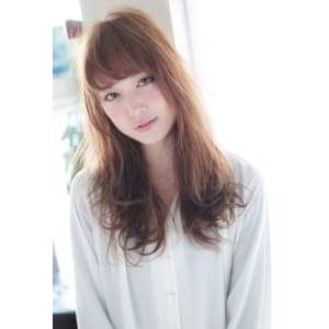 デジタルパーマで柔らかさと透け感を出すロング【H-196】