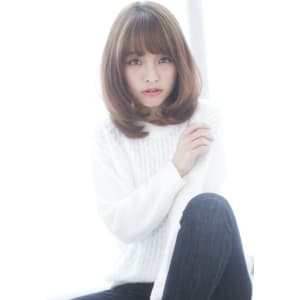 大人可愛いワンカールミディ髪質改善簡単スタイリング　