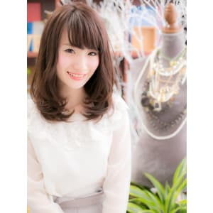 ダークカラーで♪大人お嬢様セミディb
