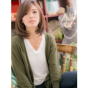 透け感カラーで大人ミディb