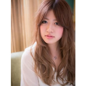 ベージュアッシュのグラデカラー★ふわロング