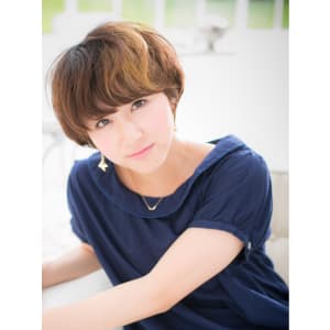 クセ毛っぽく！やわ♪ふわ♪ガーリーショートb
