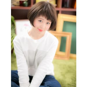 ゛短めバング゛で、脱！☆定番ボブb