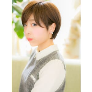 丸みがポイント☆シンプルショートb