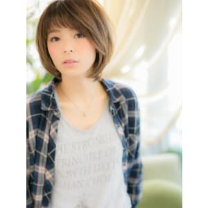 【ぱっつんバング】前髪がアクセント♪大人ボブ