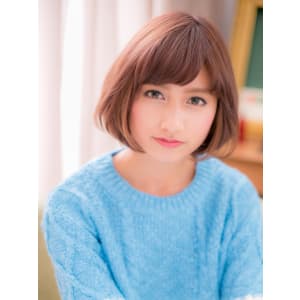 【ボブスタイル】“顔周りハイライト”でワンランクUP★ボブ